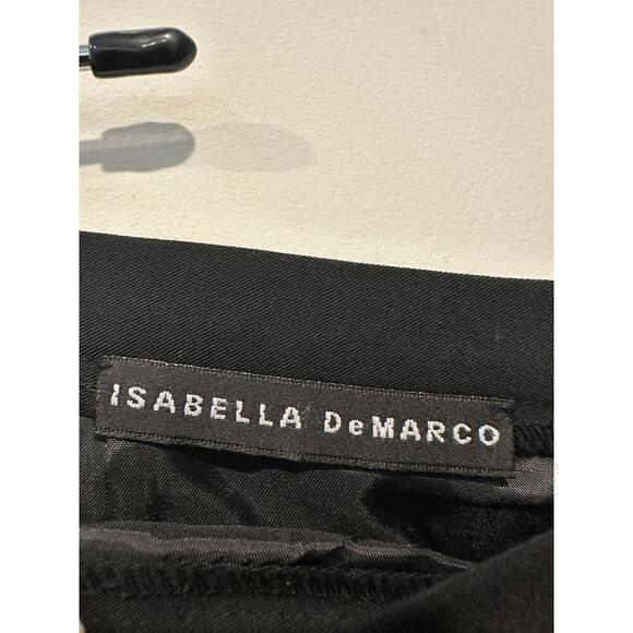Isabella DeMarco Size 6 Pleated Knee Length A-Line Skirt Black Clueless Workwear - Picture 4 of 11